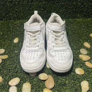 Kids Size 1.5 (PS) - Nike Court Borough Low 2 White Iridescent