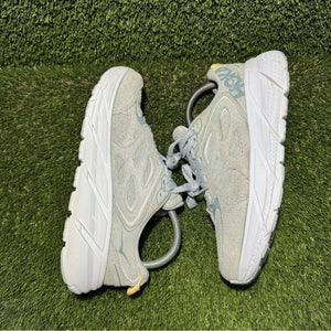 Size 8 - Hoka One One Clifton L Suede Blue Ice Flow