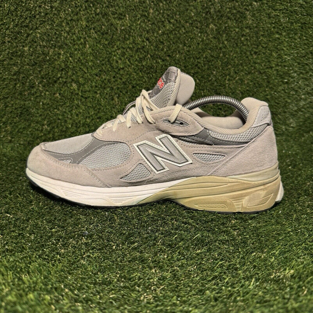Size 10 - New Balance 990v3 Made in USA Grey White