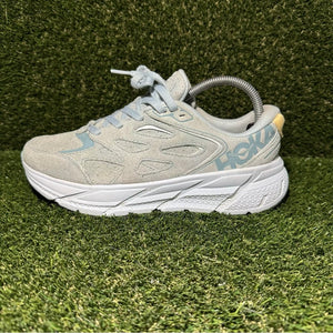 Size 8 - Hoka One One Clifton L Suede Blue Ice Flow